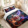 Bedding Set 1 Duvet Cover 2 Pillowcases AC Milan Print Bedroom Home Decoration