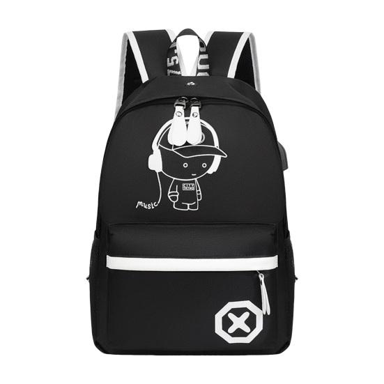 

Рюкзак унисекс, цветной светящийся светоотражающий регулируемый широкий плечевой ремень, большая вместимость, выдерживает большую нагрузку, чехол для бутылки с водой A