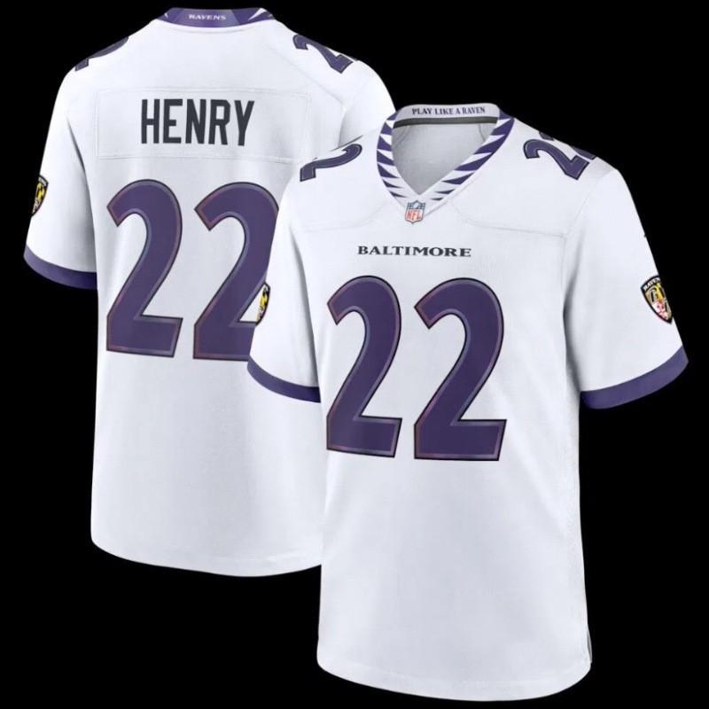 Baltimore Ravens 22 Henry Football Jersey Game Uniform Fans S-XXXL