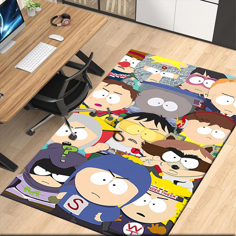 South Park Printed Carpet, for Office Chair Living Room Bedroom Kitchen Room Decor Gifts.