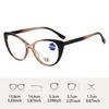 Women's INS Style Cat-Eye Presbyopia Glasses High-Definition Blue Light Blocking Glasses with Plus Diopters Diopter 0 To +4.0