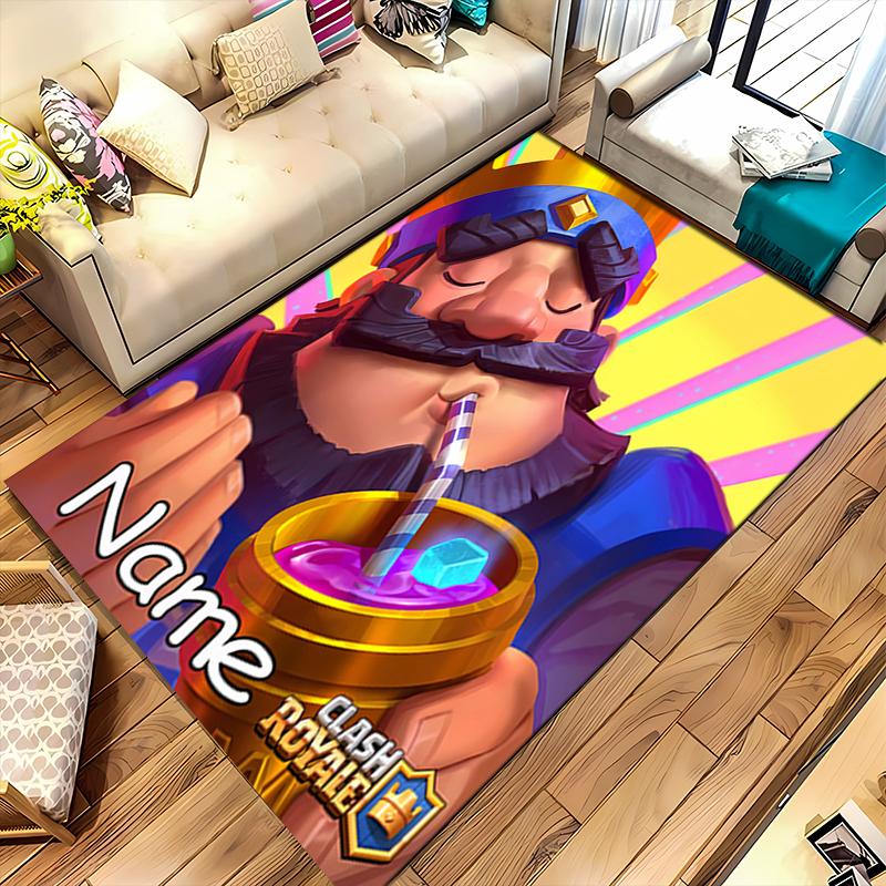 Custom Personalization Clash Royale Area Rug - Perfect For Kitchen, Bathroom,Laundry Room Decor Large Size Available,Gift All Seasons