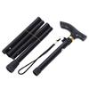 Telescopic Walking Stick Outdoor Hiking Trekking Poles Aluminum Alloy Metal Folding Cane Crutches Pole Shock Walking Stick