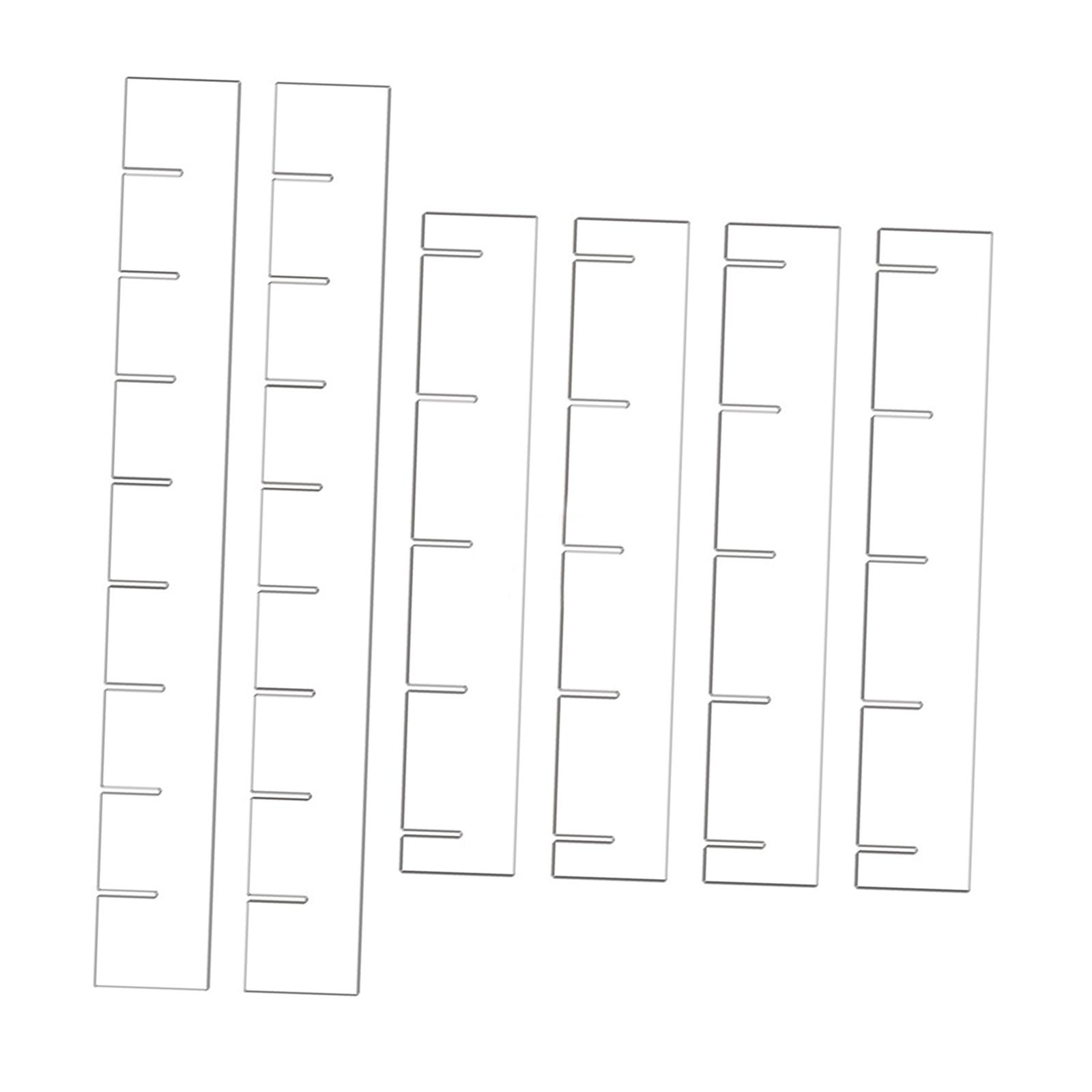 6x Drawer Dividers Organizer Drawer Partition Board for Socks Clothes Makeup