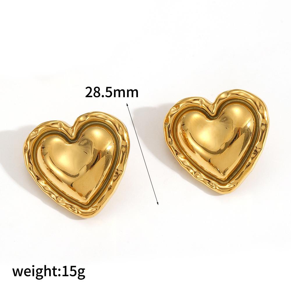 Modern Style Stainless Steel Geometric Earrings For Women Summer