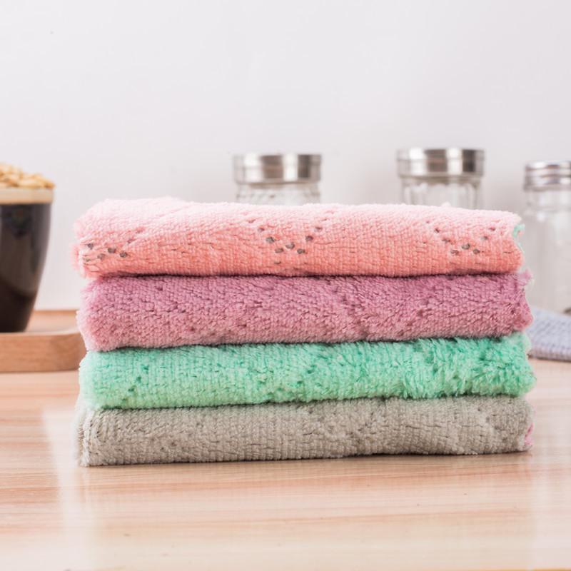 Water Ripple Scouring Pad & Dish Cloth for Kitchen Cleaning