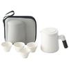 Outdoor travel tea set, portable storage bag, one pot, four cups, outdoor portable special tea drinking equipment, express cup