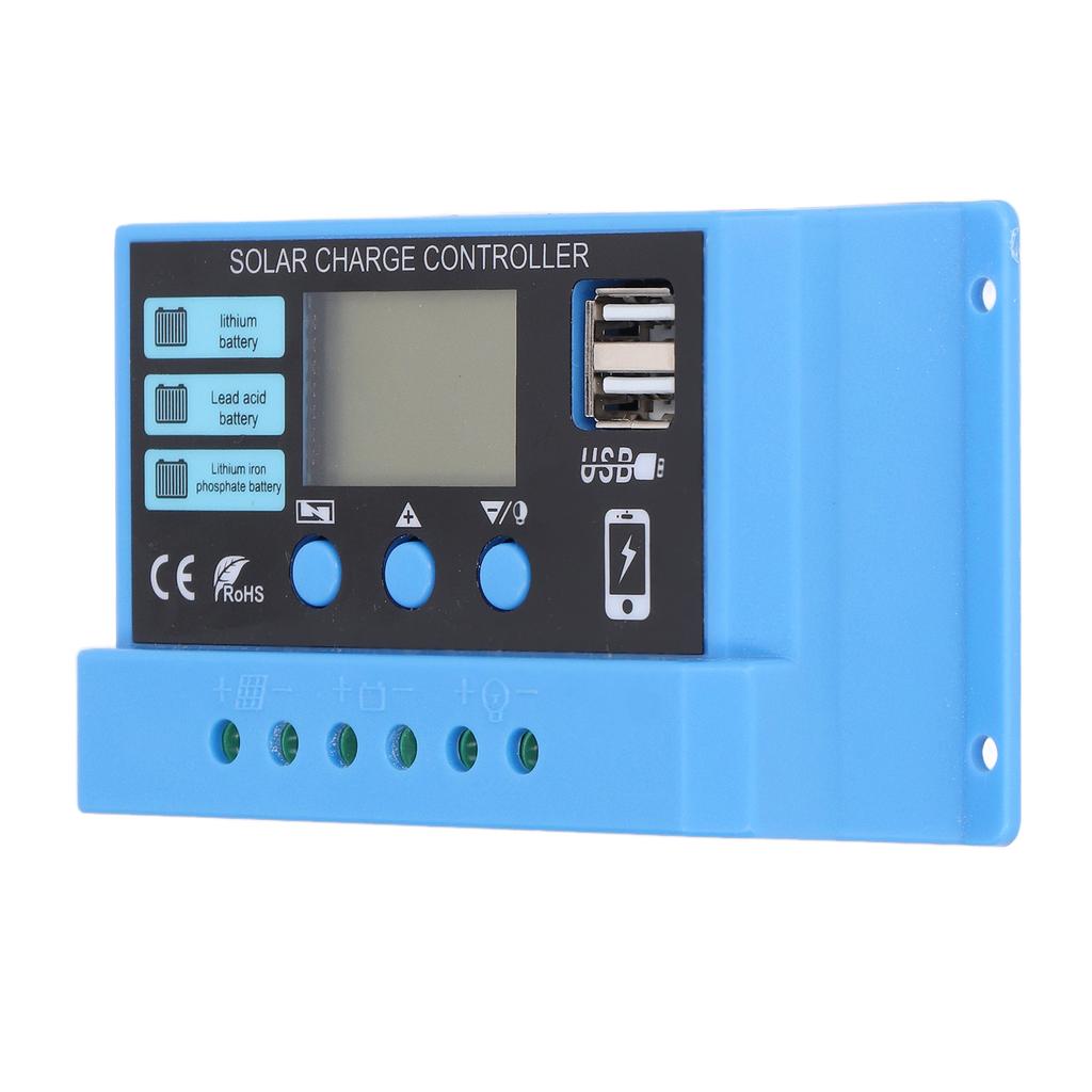 Solar Charge Controller Photovoltaic Dual USB Output PWM Control Accessory for Charging