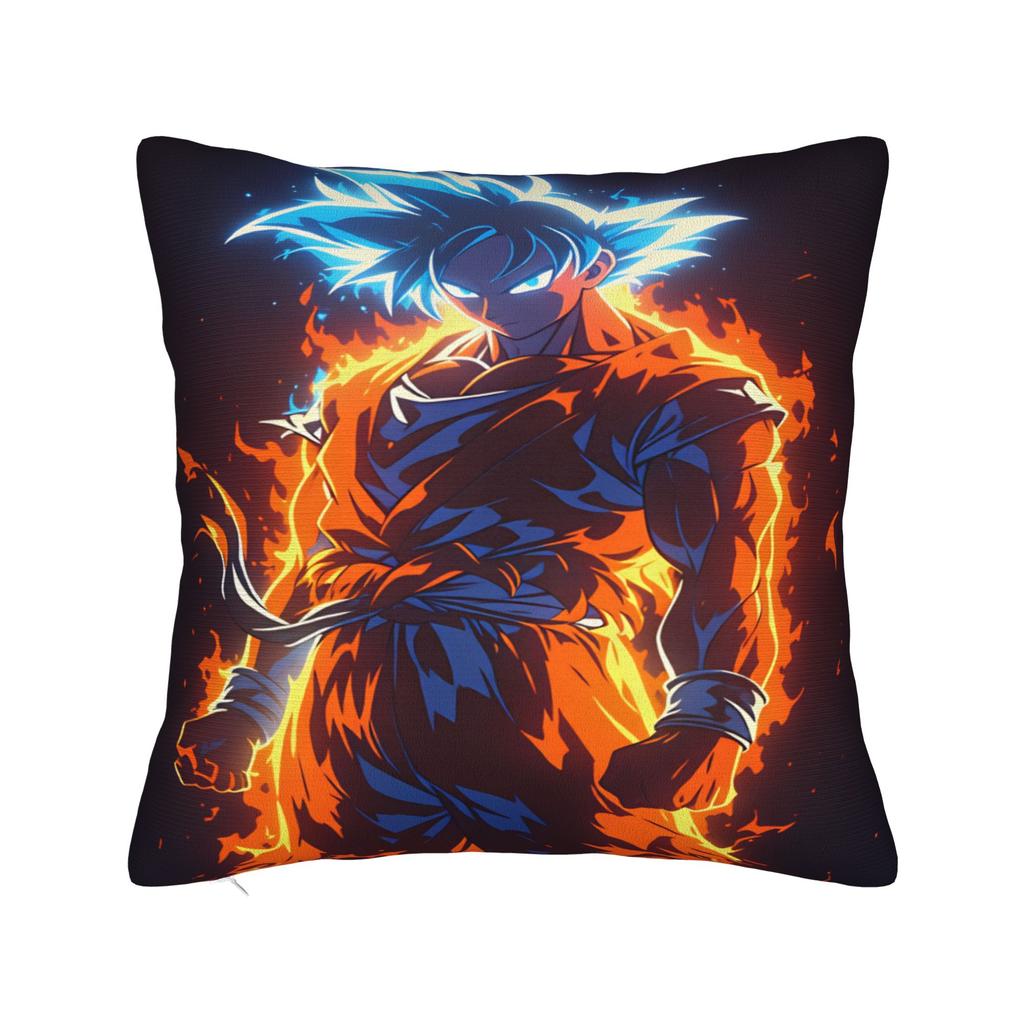 Dragons Balls Pillow Case Goku Son  Custom Pillow Cover For Sofa Couch Bed Living Room Funny Pillowcases