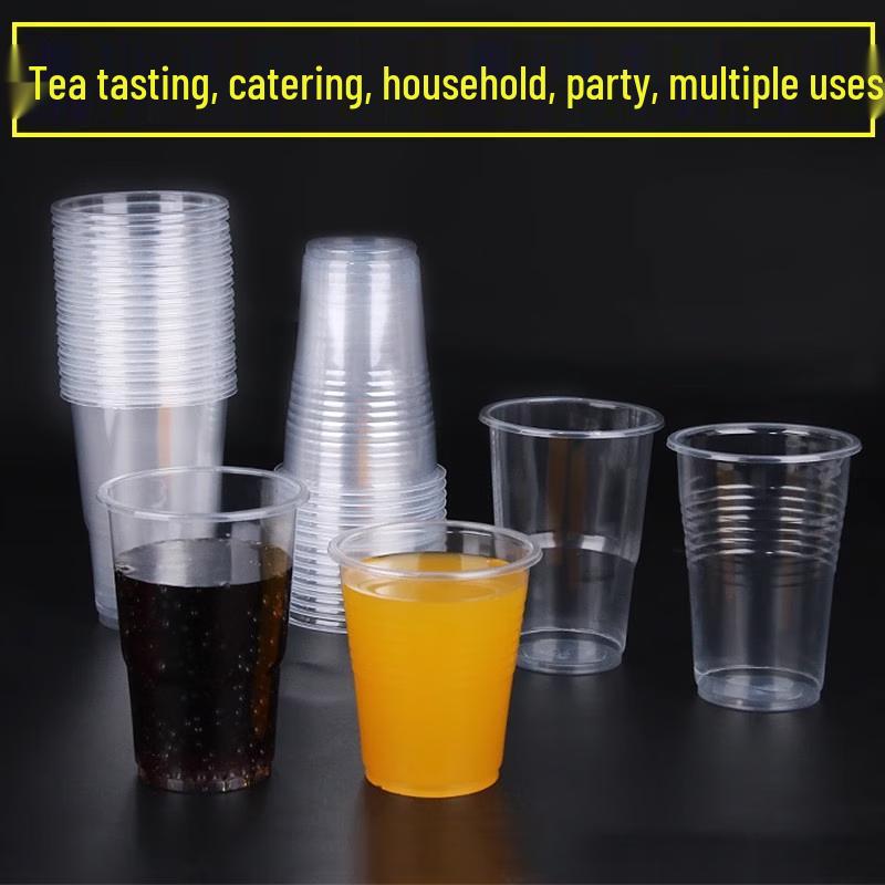 Thickened Food-Grade Transparent Disposable Plastic Cups