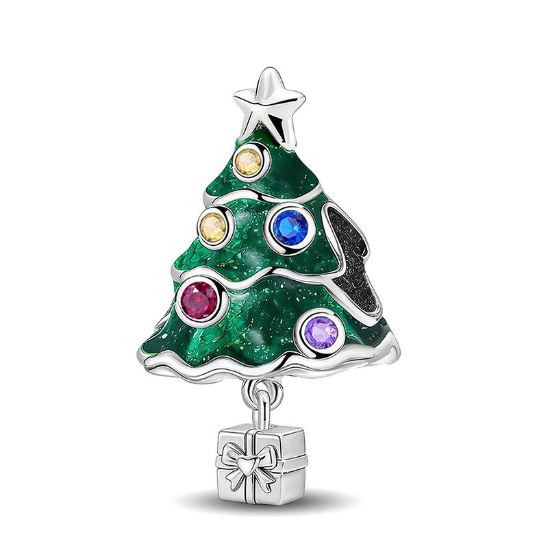Copper Christmas Tree Classic Bell Christmas Series Charm Bead Fit Diy Bracelet Making Gift Of High Quality Jewelry