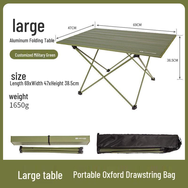Portable Aluminum Folding Table & Chair Set for Camping and BBQ