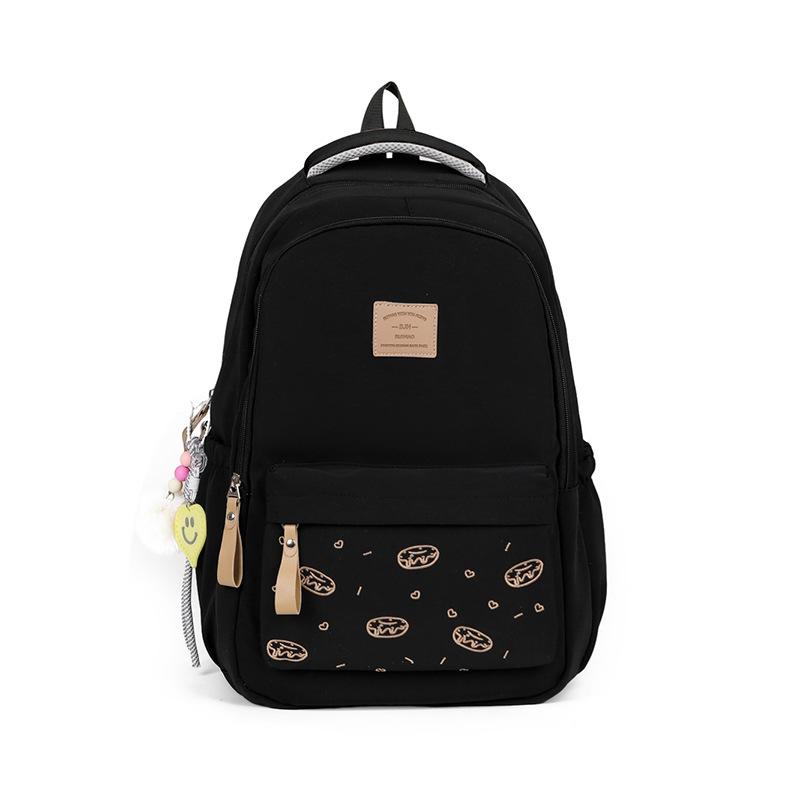 Schoolbag Summer Fresh Backpack Light Blue High Value College Style School Bag Students Junior High School Students Multi-compartment Backpack