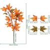 Autumn Leaf Plant Bouquet Artificial Maple Leaf Fake Fallen Leaves Rattan Simulated Maple Leaf Garland Thanksgiving Decoration