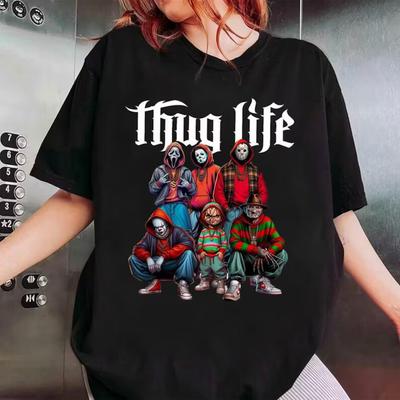 Thug Life Shirt, Scary Halloween Shirt, Movie Shirt, Friend Shirt, Halloween Unisex T-Shirt