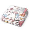 Molang Kawaill Rabbit Throw Blanket for Couch  Fuzzy Soft Plush Blanket 50x60 Inches Multiple Sizes Bedspreads for All Seasons
