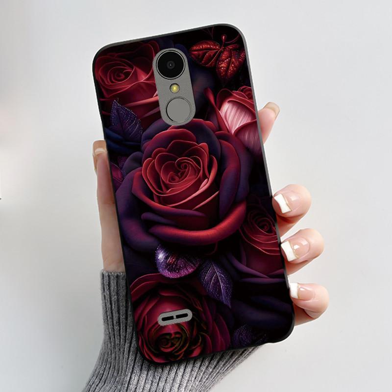 Casing For LG K4 2017 X230/LG K8 2017 X300 Slim Case Aesthetic Luxury Cute Cool Boys Girls Black Matte Soft Silicone Back Cover