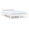 Solid Wood Bed White 180 X 200 Cm Pine
