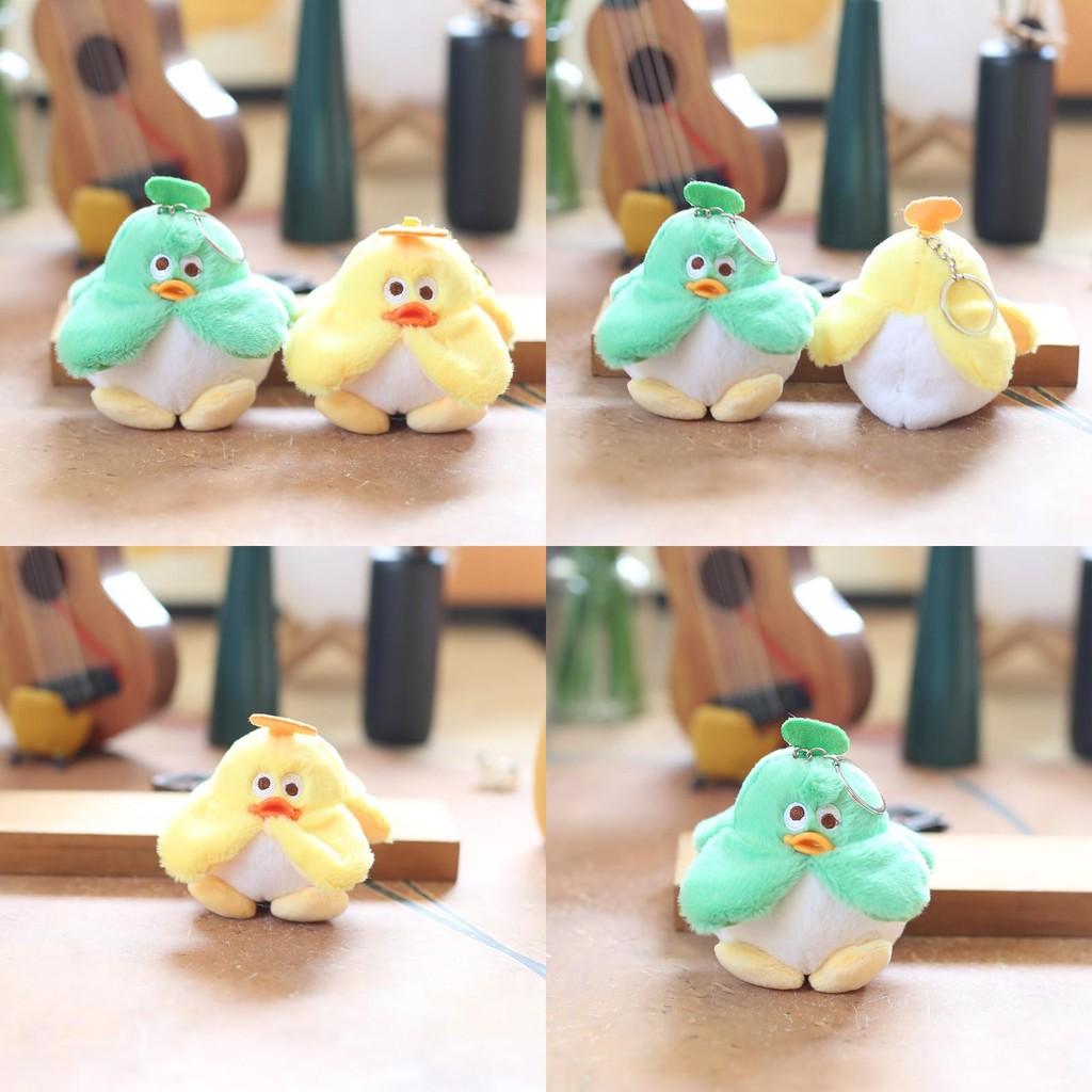 Duck Banana Plush Keychain Soft Crystal Duck Doll Keyring Kids Doll Souvenir