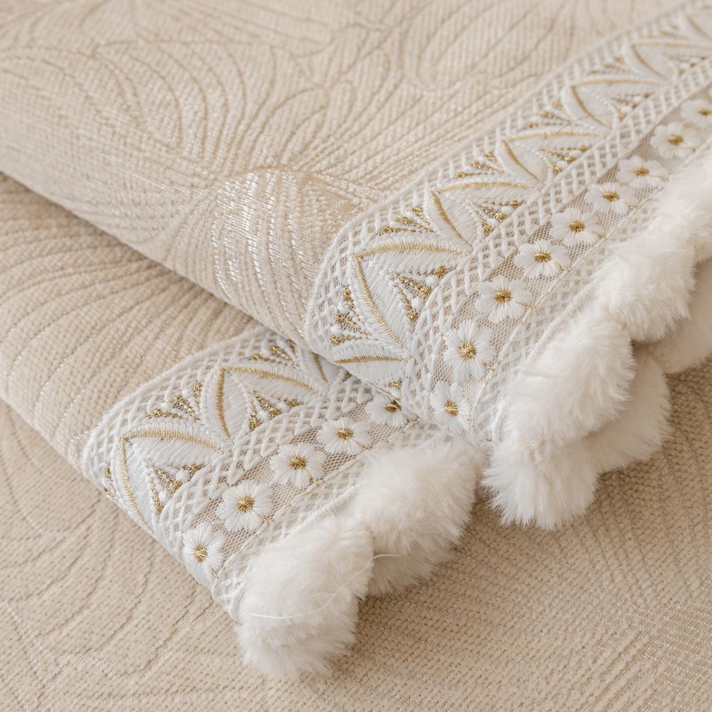 Chenier Sofa Cushion Four-Season Universal Non-Slip Light Luxury French High-End Seat Cushion Cover Cover Cloth Backrest Towel