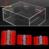 Fancyfamily 10pcs Self-adhesive Transparent Plastic Durable Acrylic Folding Hinges Furniture Cabinet Door Hinges