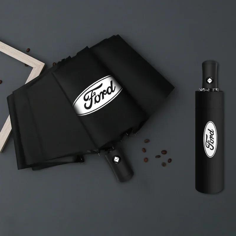

Car Sticker 2026 For Ford Car Automatic Rain Wind Resistant Folding Umbrella For Ford Mustang BA Shelby SYNus King GTX1 Fusion F