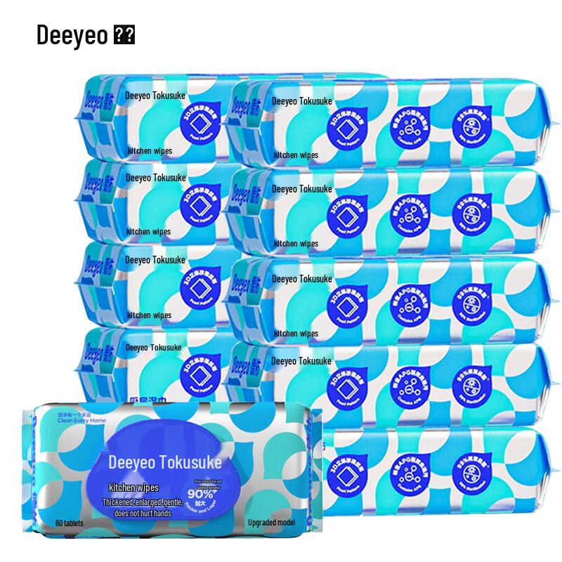 DeYou Heavy-Duty Kitchen Degreaser Wipes