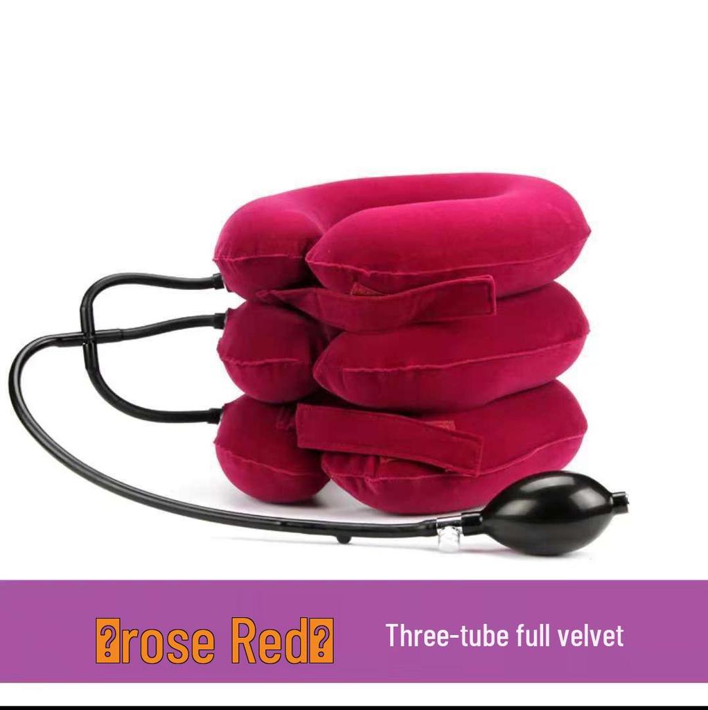 Thickened PVC Three-Tube Steel Ring Inflatable Cervical Traction Device