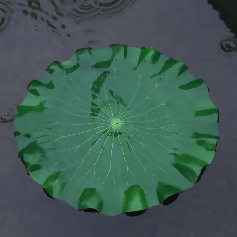 1 Pc Artificial Water Lily Lotus Leaf Without Flower For Floral Pond Garden Flower Artificial Flowers Decor Home Decor