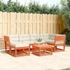 VidaXL Garden Lounge Set with Cushions 6 Pcs, Patio Seating, Furniture Set, Outdoor Terrace Furniture, Wax 3217037