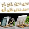 Multifunction Kitchen Dishes Stand Multi Grid Design Pot Lid Holder Dish Drainer Rack  Kitchen