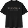 Essentials Camiseta Clássica Preto Jato Tops Masculinos 125SP254190F