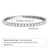 Women's Shine White Crystal Bracelet, Trendy Charm Tennis Chain Wristband, Wedding Party Gifts Jewelry Wholesale