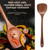 Wooden Material Cooking Spatula Long Handle Kitchen Spatula Natural Wok Spatula  Kitchen Use