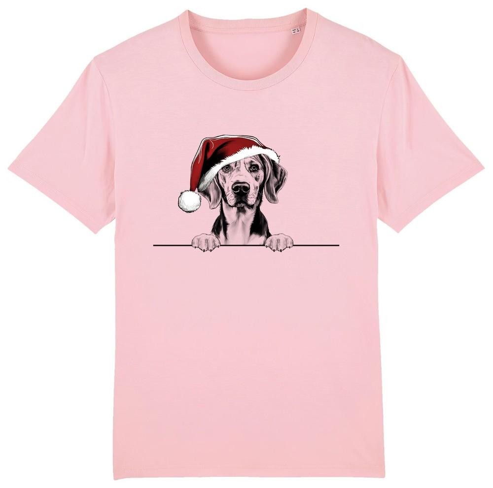 

FOXHOUND Christmas Dog T-Shirt Mens Womens Kids Dogs Gift Animal Santa Hat Pet M