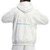 Adidas Basketball Hoodie Unisex Light Gray IZ4912