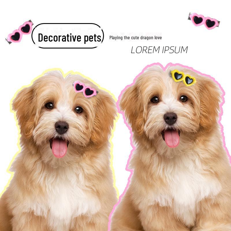 Accesorios para Pelo de Mascota Gafas Pasador: Clip Lindo para Gafas de Sol para Perros y Gatos