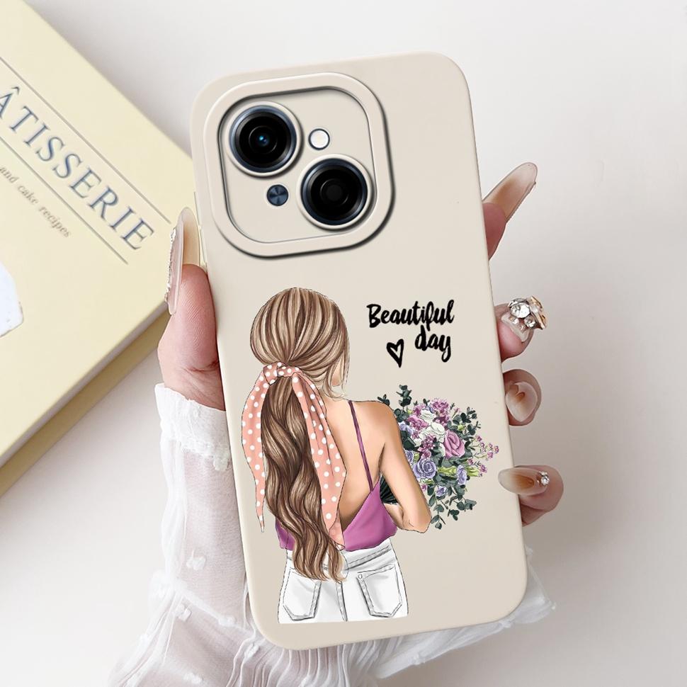 For Tecno Spark Go 1 Case Stylish Sunflower Butterfly Soft Silicone Phone Case For Tecno SparkGo 1 GO1 6.67" Cover Bumper