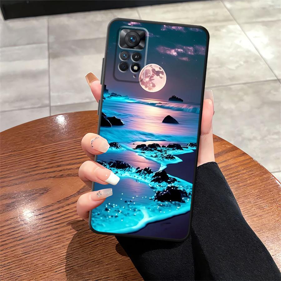 Ocean Scenery Pattern Funda Phone Cover Case for Xiaomi Redmi Note 11 10 9 12 Pro 10S 9S 14 7 8 11s 12s 13 Pro Plus