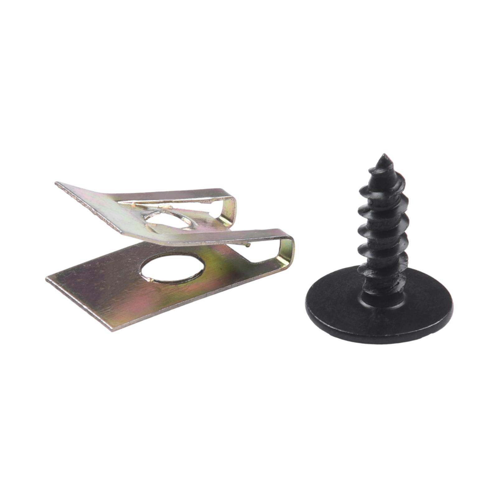 

20PCS Screws & Clips Bolt-On Hook And Loop Fastener For Golf For Passat Metal