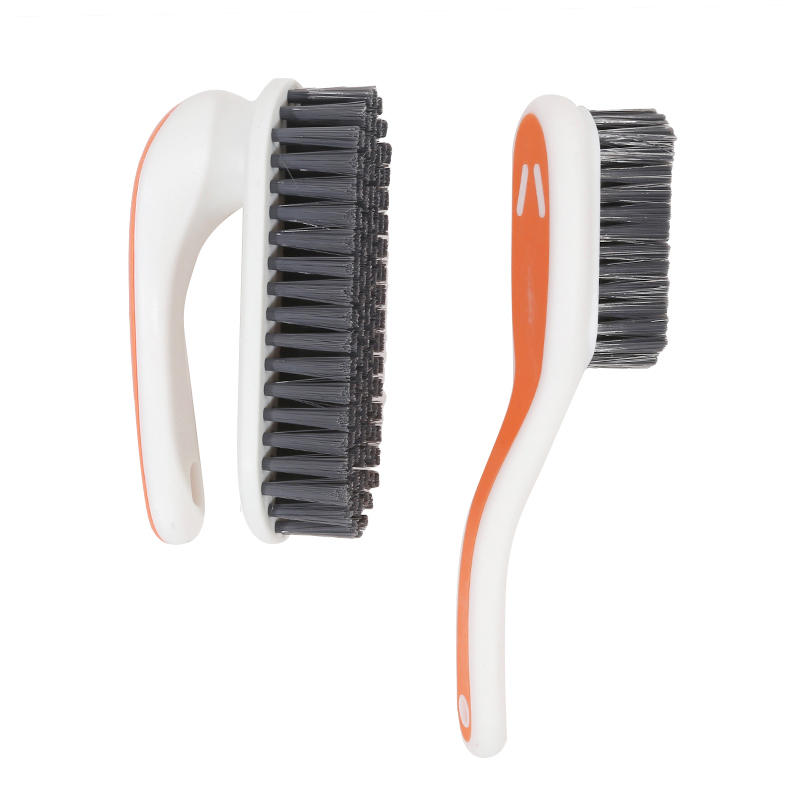 Multi-purpose Bathroom Shoe Brush + Clothes Cleaning Brush Set Household Simple Contrast Color Laundry Scrubbing Brush