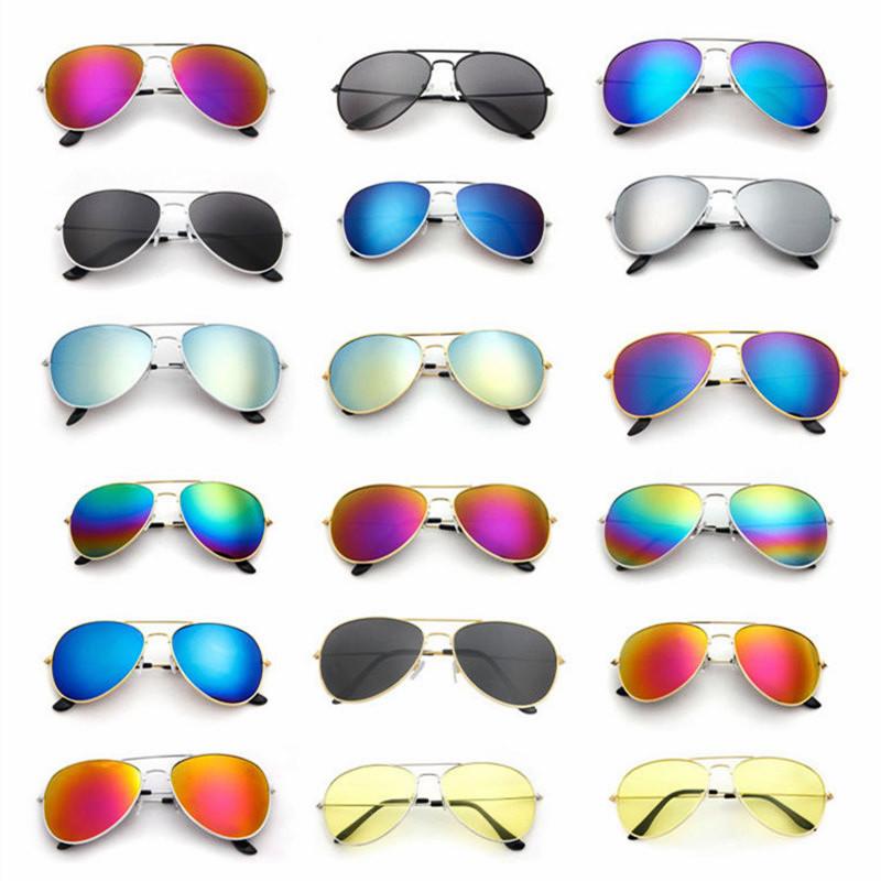 13 Colors Parent-child Pilot Sunglasses UV400 Unisex Vintage Shades for Kids Adults Outdoor Riding Sport