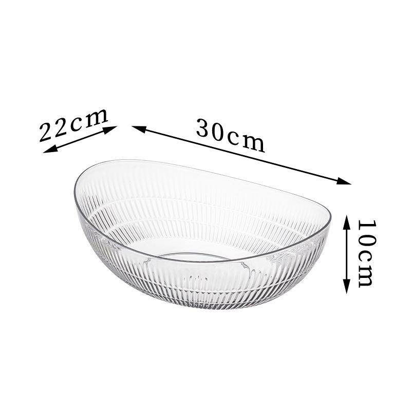 2025 Light Luxury Plastic Fruit Bowl for Living Room Coffee Table