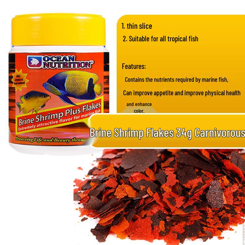 

US Ocean Saltwater Fish Food: Brine Shrimp & Spirulina Flakes & Pellets