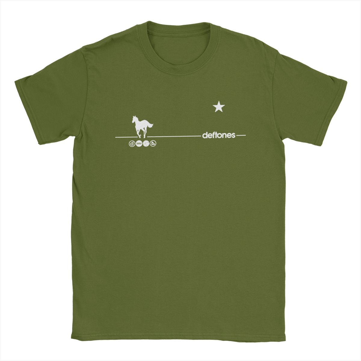 

Deftones Rock Ohms White Pony Outfit Сорочки Чоловічі Жіночі метал Кежуал Бавовна Класичні Футболки XXL