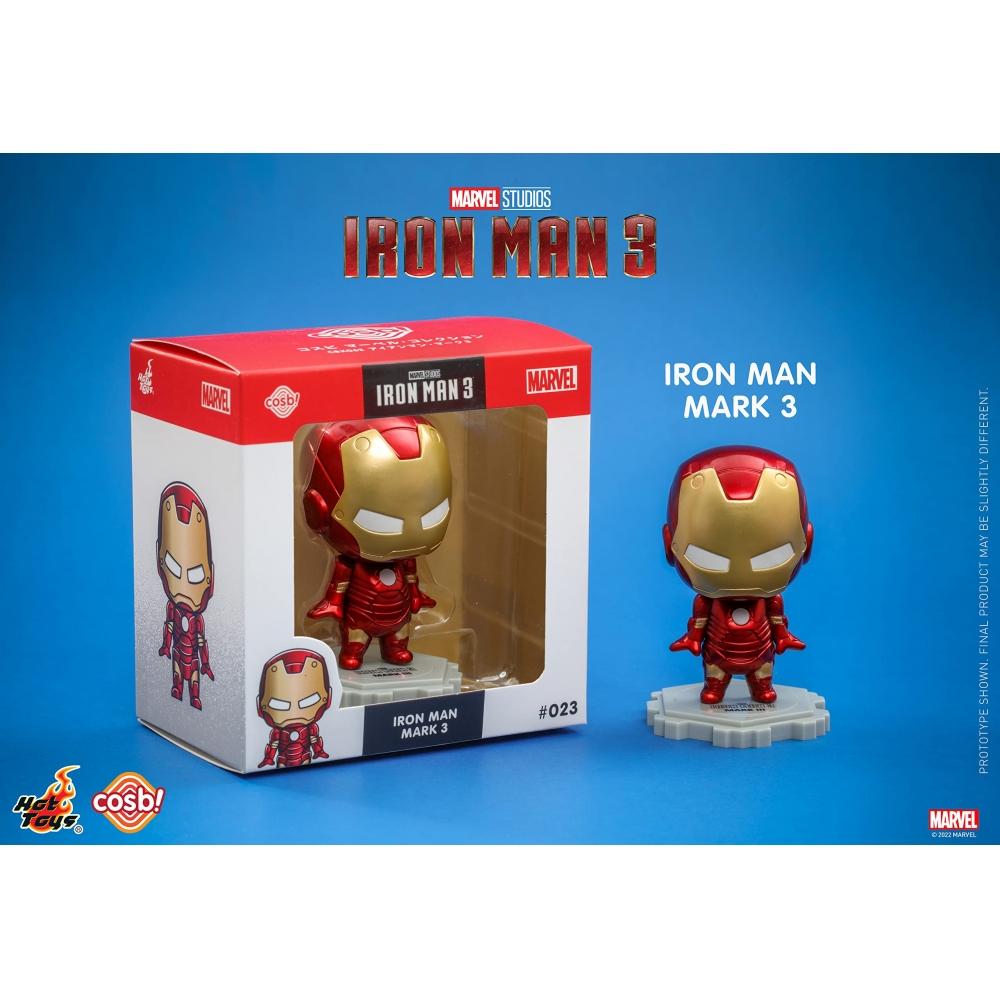 Cosbi Marvel Collection, Film Iron Man 3, Iron Man Mark 3 #023, nicht maßstabsgetreue Figur, rot, Höhe ca.. 8 cm CBX062