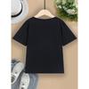 Boys Crew Neck Short Sleeve T-Shirt with Soccer Birthday Number 5 6 7 Print