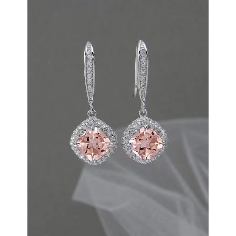 New Style Square Zirconia Earrings for Fashion Accessories