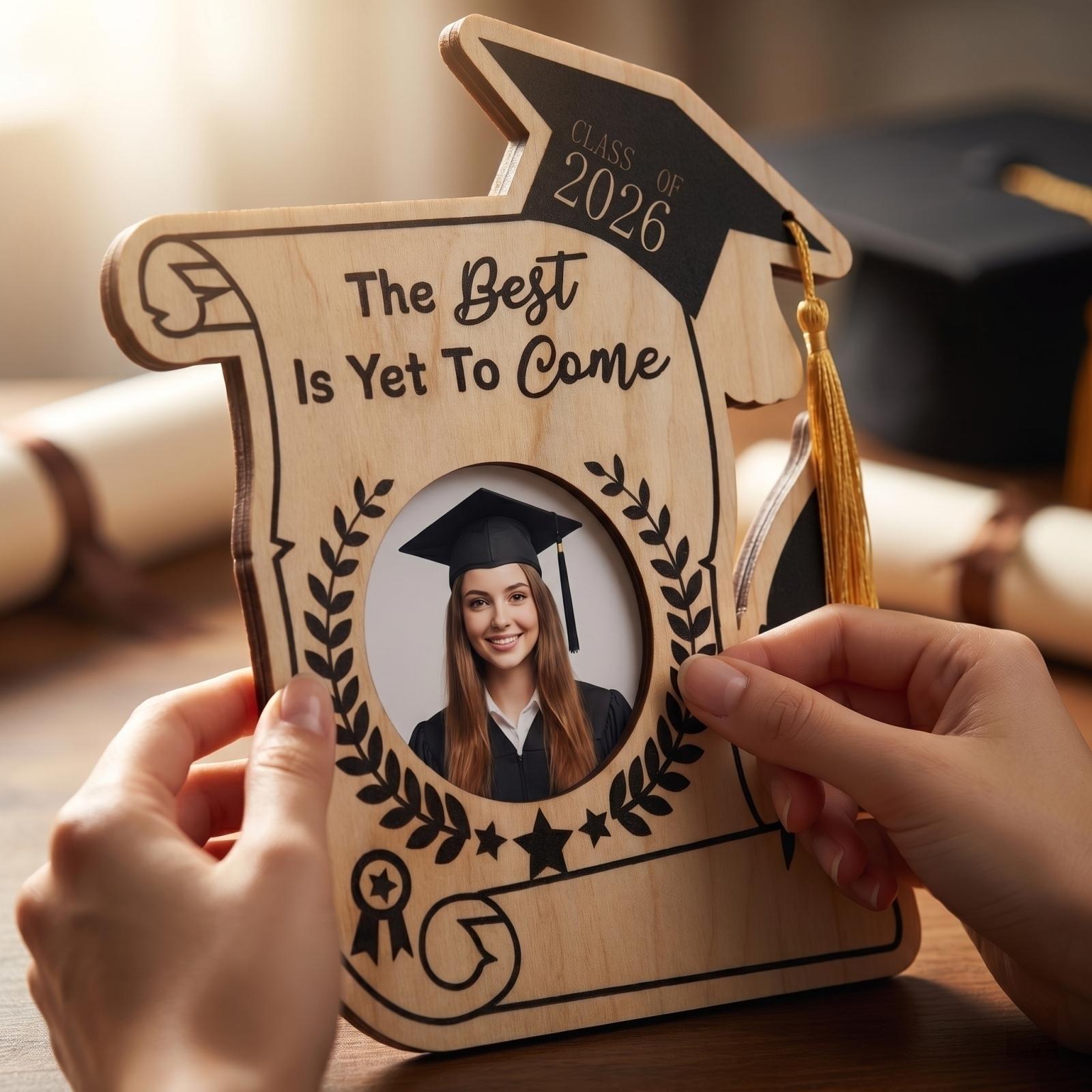 

Graduation Wooden Desktop Ornament One Size