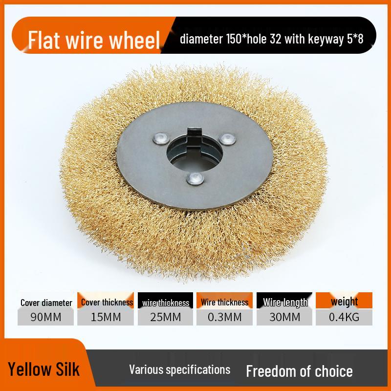 

Stainless Steel Wire Grinding Wheel for Rust Removal & Polishing (100/200/300mm)